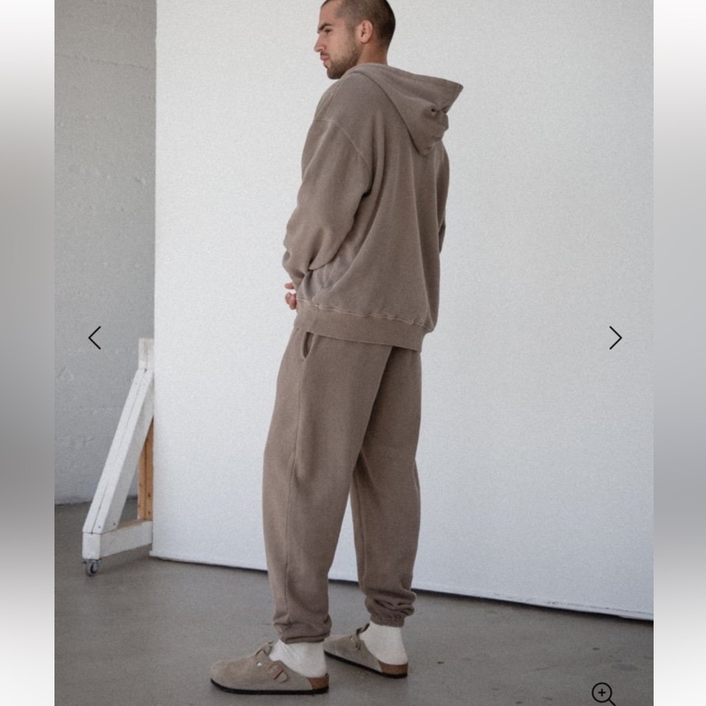 Elwood Relaxed Fit Hoodie & Jogger Set - Vintage Brown